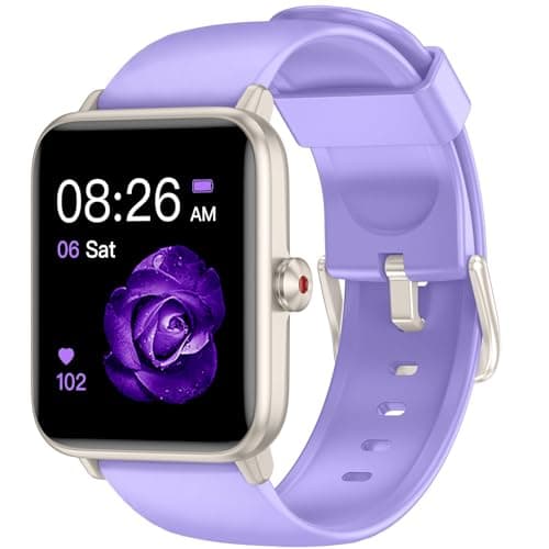 TYKOIT Smart Watch, Fitness Tracker with Heart Rate Monitor, Blood Oxygen, Sleep Tracker, 41mm Touchscreen Smartwatch for Android iOS Waterproof Pedometer Watches Step Calories Tracker for Women Men
