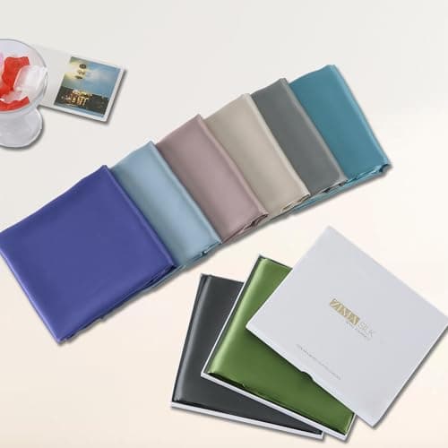 ZIMASILK Upgraded 100% 6A Grade Pure Mulberry Silk Pillowcase for Hair and Skin Silk Pillow Cases with Reinforced Hidden Zipper, More Soft & Durable, Gift Box (Standard 20"x26" Grey) 8