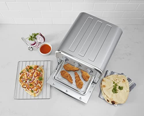 Cuisinart TOA-26 Compact Airfryer Toaster Oven, 1800-Watt Motor with 6-in-1 Functions and Wide Temperature Range, Large Capacity Air Fryer with 60-Minute Timer/Auto-Off, Stainless Steel (Renewed) 6