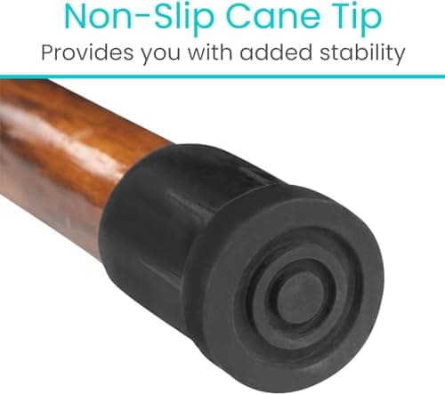 Vive Wooden Walking Stick - Willow Cane for Seniors Hiking & Balance - Heavy Duty Carved Twisted Wood Sticks for Men & Women - Stylish Support Pole for Outdoor Trekking & Weight Bearing 5
