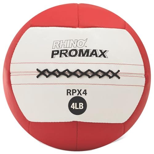 Champion Sports RPX4 Rhino Promax Slam Balls, 4 lb, Soft Shell with Non-Slip Grip, Medicine Wall Exercise Ball for Weightlifting, Plyometrics, Cross Training, & Home Gym Fitness