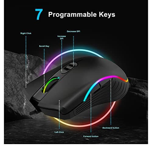 HP EliteDesk Desktop RGB Lights Computer AMD A-Series Processor 16 GB RAM, 256 GB SSD, Windows 11 64-bit, Wi-Fi, Gaming PC Keyboard & Mouse (Renewed) 6