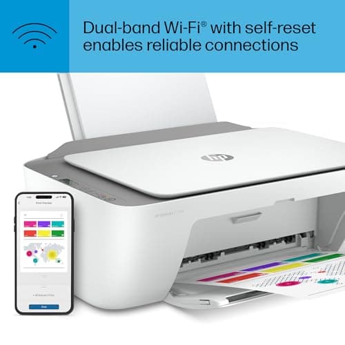 HP DeskJet 2755e Wireless Color Inkjet-Printer, Print, scan, Copy, Easy Setup, Mobile Printing, Best-for Home, 6 Month Instant Ink Trial Included, White (Packaging May Vary) 10
