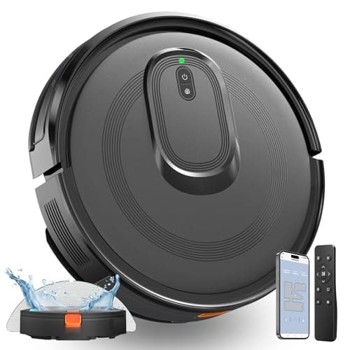 Robot Vacuum and Mop Combo, 2 in 1 Mopping Robot Vacuum Cleaner, 4200Pa Powerful Suction, Multi-Surface Cleaning, Obstacle Avoidance, Self-Charging, Easy to use, App & Voice Control, Works with Alexa