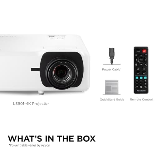 ViewSonic LS901-4K UHD 4K Laser Projector with 5500 Lumens, 1.7X Optical Zoom, 4K HDR/HLG Support, 4 Corner Adjustment, H/V Keystone, 360 Degrees Projection for Home Theater and Commercial Venues 9