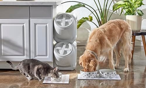 Pearhead Ceramic Cat Bowl, Holds 12 oz, Whisker-Friendly Pet Dish for Food and Water, Cute Cat Face Design 9