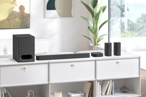 Sony BRAVIA Theater System 6, 5.1ch Home Theater System Sound bar with subwoofer and Rear Speakers, Surround Sound by Dolby Atmos/DTS:X Compatible HT-S60 9