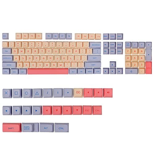Mosptnspg XDA PBT keycap, 133 Key Sublimation Custom Key Cap Set for Cherry MX/Kaihua switches Mechanical Gaming Keyboard 5