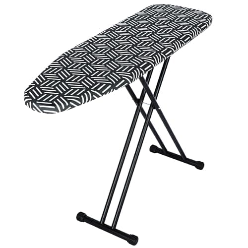 caius Ironing Board, Compact and Space Saver Full Size Ironing Board, Extra Wide Ironing Area with Extra Thick Heavy Duty Padded Cover, Stable Structure, Easy to Fold 8
