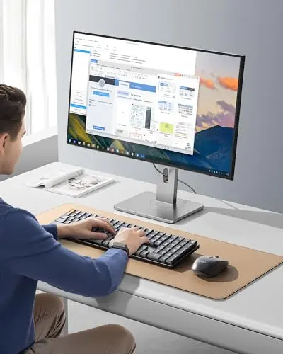 ProtoArc Mechanical Keyboard and Mouse, MECH KM200 2.4G Wireless Rechargeable Keyboard Mouse, Low Profile Keys, Brown Switches, Full Size, for Laptop, PC, Notebook, Desktop - Space Gray 8