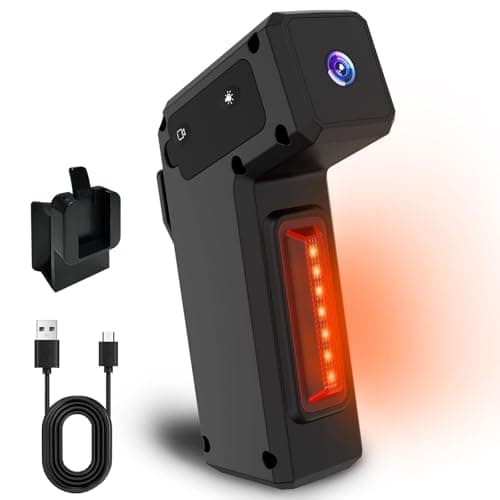 DJDAI Bike Camera with Tail Light 1080P HD Sports Action Camera Cycling Video Recorder Rechargeable Rear Bike Light Camera Combo Bicycle Dash Cam with Mount for Mountain Road Bike, E-Bike