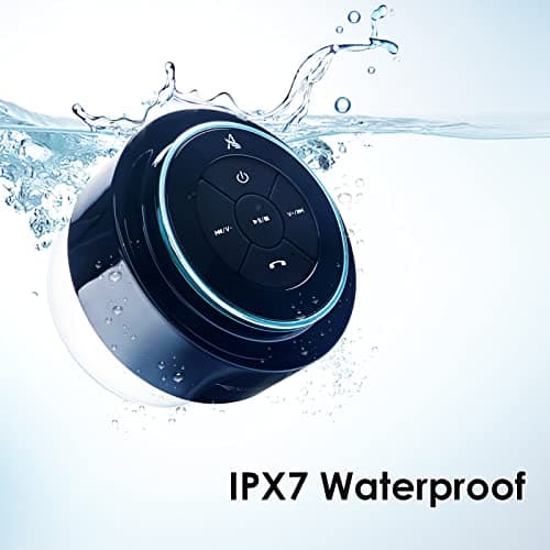 XLEADER, Upgraded, Pro Shower Speaker, Certified IPX7 Waterproof Bluetooth Speaker, with Suction Cup, Silicone Lanyard, 8W Crystal Sound&Rich Bass, 15H Playtime, Ideal Gifts - SoundAngel Mate(2 Gen) 7