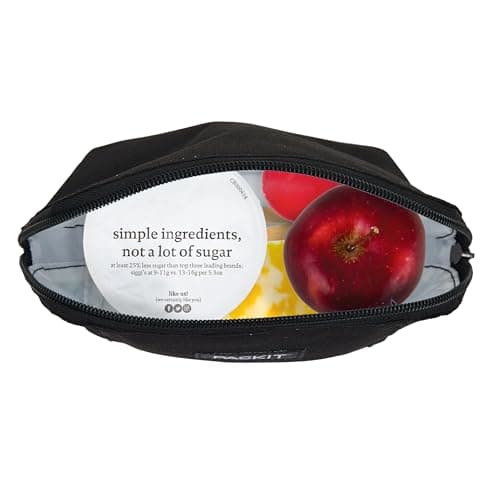 Packit, Snack Bag Freezable Black 6