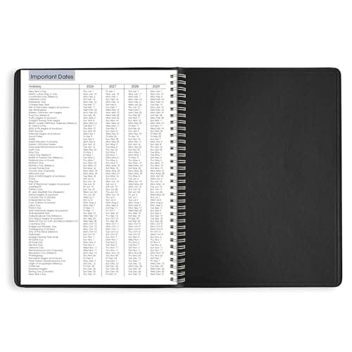 AT-A-GLANCE 2026 Appointment Book Planner, Weekly, 8" x 11", Large, Quarter-Hourly, DayMinder, Black (G5200026) 8
