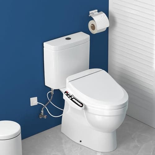 Combier CMA102 Bidet Toilet Seat, Elongated Smart Unlimited Warm Water, Vortex Wash, Electronic Heated, Warm Air Dryer, Rear and Front Wash(Elongated) 7