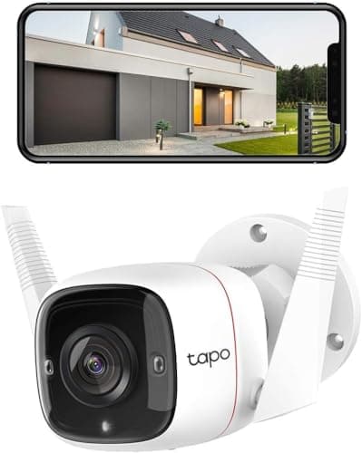 Tapo 2K Security Camera Outdoor Wired, IP66 Weatherproof, Motion/Person Detection, Built-in Siren w/Night Vision, Cloud/SD Card Storage, 2-Way Audio, Works w/Alexa & Google Assistant C310