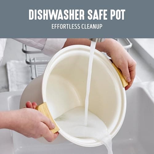 GreenLife 6QT Slow Cooker, Non-Toxic PFAS-Free Ceramic Nonstick Removable Interior Bowl, Programmable, Family Friendly, Keep Warm, Stovetop & Oven Safe, Dishwasher Safe Crock, Timer, Glass Lid, Gray 5