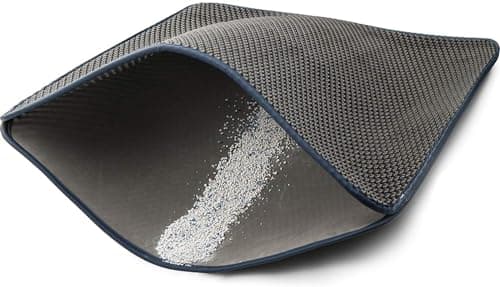 WePet Cat Litter Mat, Kitty Litter Trapping Mat, Honeycomb Double Layer Mats, No Phthalate, Urine Waterproof, Easy Clean, Scatter Control, Catcher Litter Tray Box Rug Carpet