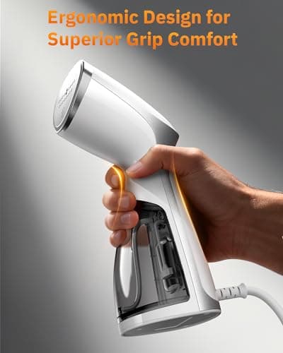 OGHom Portable Travel Handheld Steamer for Clothes, Garment Wrinkle Remover, 1000W Strong Penetrating Fabric Steamer, for Home, Office, Travel (ONLY FOR 120V) -White 7