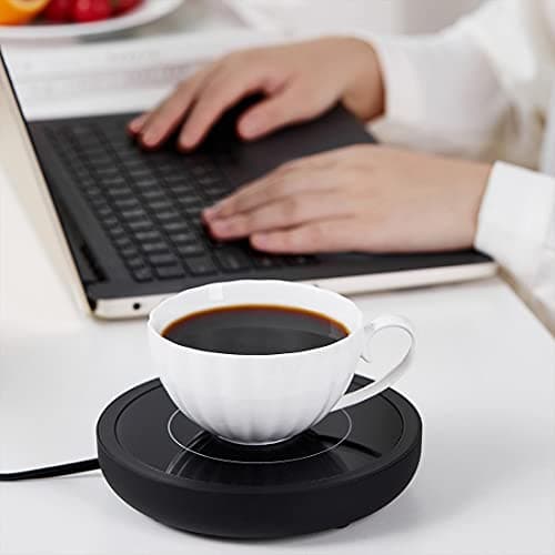 DOPUDO Coffee Warmer, 3-in-1 Mug Warmer with Auto Shut Off, Black, 36W Fast Heating, Perfect for Desk, Coffee, Tea, Milk 6