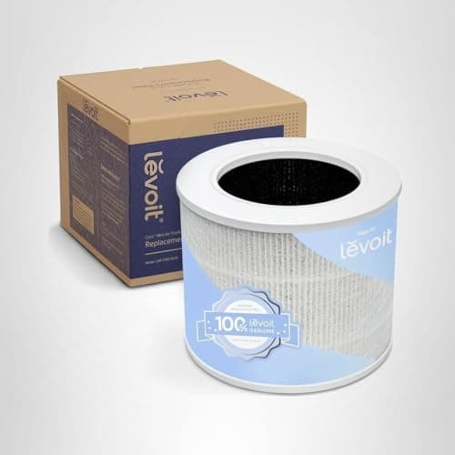 LEVOIT Core Mini-P Replacement Filter, Genuine Core Mini-RF Air Purifier Filters, Supports HEPA Sleep Mode, High-Efficiency Activated Carbon for Removal of Smoke, Odor, Allergens, Pollen, 1 Pack,White 8