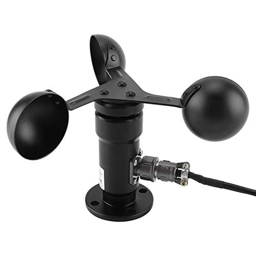 Wind Speed Sensor, Pulse Signal Output Aluminum Alloyed Wind Speed Sensor Anemometer 9