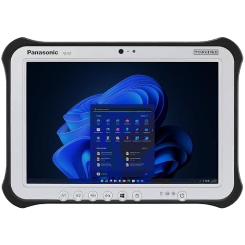 Panasonic Toughpad FZ-G1 MK4, Rugged Tablet, i5-6th Gen, 10.1 inch Touchscreen, 8GB, 256GB, 4G LTE, Insertable Smart Card Reader, LAN Port, Long Life Battery, with Hand Strap, Win 11 Pro (Renewed)