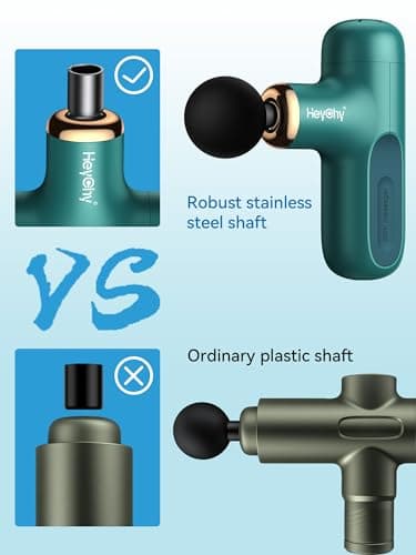 HEYCHY Super Mini Massage Gun, Percussion Deep Tissues Muscle Massager, Compact Sports Travel Massage Gun, Portable Handheld Massager for Home, Gym, Office, Outdoors 7