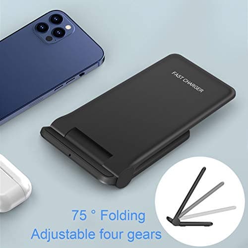 25W Wireless Charger,Foldable 2 in 1 Wireless Charging Station for Apple iPhone 16/16 Pro/15/14/13/12/11/Plus/SE/X/Airpods,PDKUAI 15W Fast Dual Wireless Induction Charge Stand for Samsung/LG 6