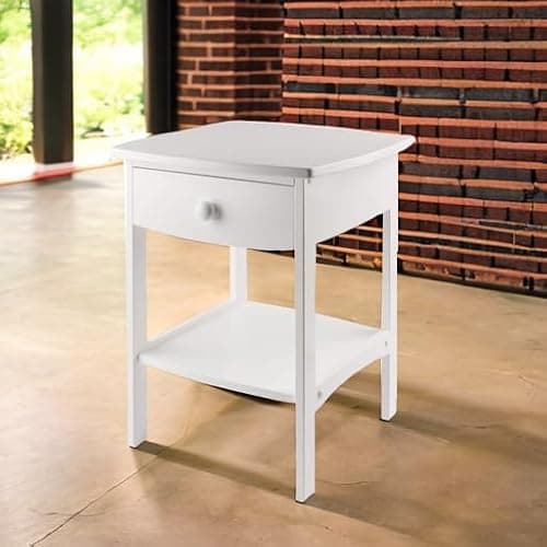 Winsome Basics Solid Wood End Table Nightstand