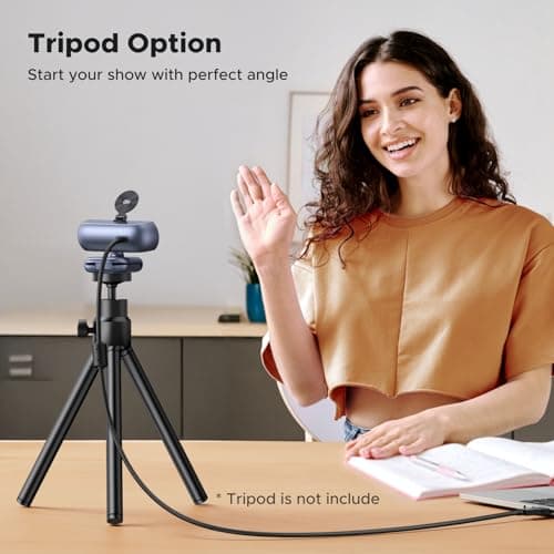 UGREEN 2K Webcam for PC Ultra HD 1080P Computer Webcam with Microphone, PC Camera with Privacy Cover, USB Web Camera for Streaming, Conference, Video Calling, Zoom, Skype, Teams, FaceTime, Grey 8