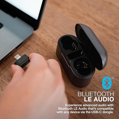 JLab Epic Lab Edition True Wireless Earbuds, Hybrid Dual Drivers, Spatial Audio, Multipoint BT, Wireless or USB-C Charging, Wear Detect Auto Play/Pause, Google Fast Pair 6