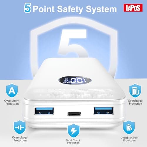 Portable Charger 40000mah Power Bank, USB-C (22.5W) Fast Charging Battery Pack Portable Phone Charger for iPhone 16 Pro/16/15/14/13 Series, Android Samsung Galaxy, Battery Bank for Travel Camping 6