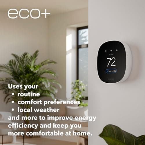 ecobee Smart Thermostat Essential - Energy Star Certified programmable Wi-Fi Thermostat - Works with Siri, Alexa, and Google Assistant 10