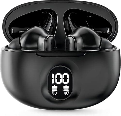 DCBCODGAL Wireless Earbuds, Bluetooth Headphones 30H Playtime Ear Buds with LED Power Display, IPX7 Waterproof Bluetooth 5.3 Earphones in-Ear Earbuds USB C Charging for Smart Phone