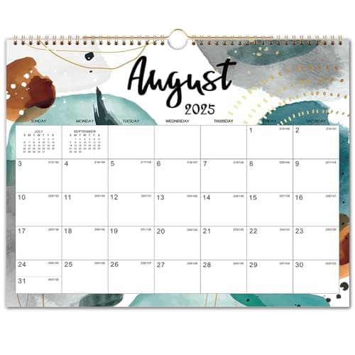 2025-2026 Wall Calendar - 18 Months Hanging Calendar 2025-2026 from Jul. 2025 - Dec. 2026, 14.8" x 11.6", Twin-Wire Binding, Blank Block with Julian Dates, Perfect for Organizing at Home, School & Office