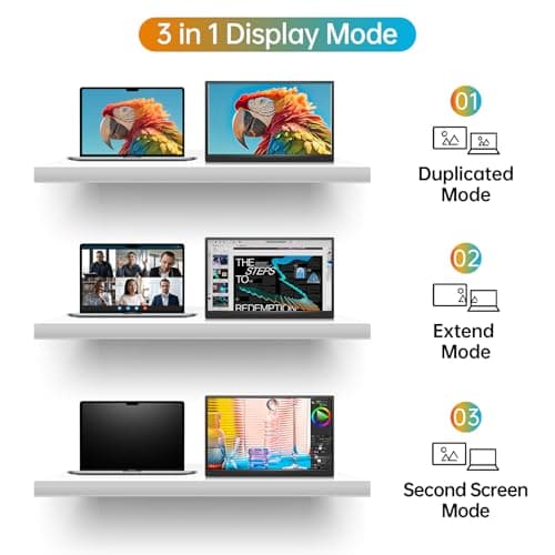 YPI Portable Monitor 16.0inch FHD 1920 * 1200P USB C HDMI Ultra-Slim IPS Travel Display & Speakers, HDR Plug&Play, External Monitor for Laptop PC, Phone,Mac 7