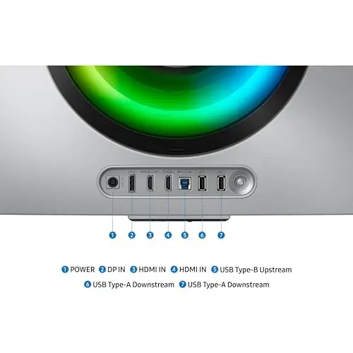 Samsung 34" Odyssey OLED G8 (G85SD) Ultra-QWHD QD-OLED G-Sync Compatible Curved Gaming Monitor, 175Hz, 0.03ms, Glare-Free Display, AMD FreeSync Premium Pro, 3 Yr Warranty,LS34DG856SNXZA,2024 8