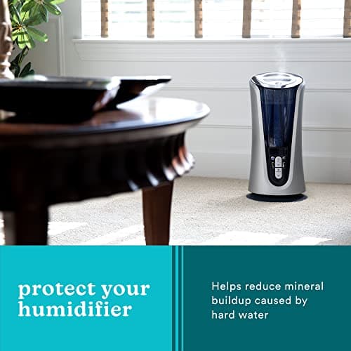 HoMedics Demineralization Cartridge for Ultrasonic Humidifiers – 4-Pack Humidifier Filter Replacements, Filters Mineral Deposits and Purifies Water in Air Humidifiers for Bedroom, Plants, Office Blue 8