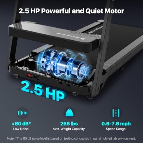 Mobvoi Smart AI Treadmill Ultra/SE Walking Pad Treadmills Under Desk Running Machine Compact Portable TicSports APP for Home Office 265 LBS (Mobvoi Home Treadmill Ultra) 6