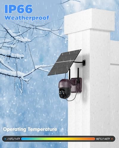 Xega® 4G LTE Cellular Security Camera with 20W Solar Panel 20000mAh Built-in Battery - [24/7 Record] Solar No WiFi Security Camera Wireless Outdoor,2K HD Color Night Vision, PIR Motion Detection,IP66 6