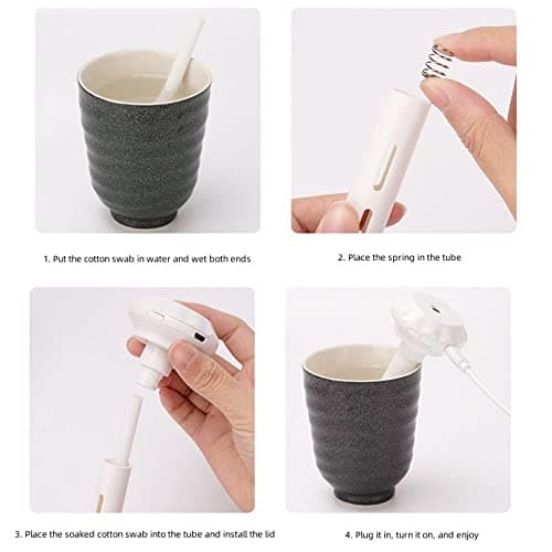Andy's Orchids Portable Mini Humidifiers, USB Home Air Diffuser, Anion Mist Maker Car Purifier, Ultrasound LED Lamp Humidifier With Adjustable Length 7