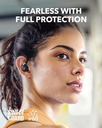 Soundcore Sport X20 by Anker, True-Wireless Workout Earbuds, Rotatable and Extendable Ear Hooks, Noise Cancelling, Deep Bass, IP68 Waterproof, Sweatproof, Dustproof, 48H Play, Sport Earbuds for Gym 6