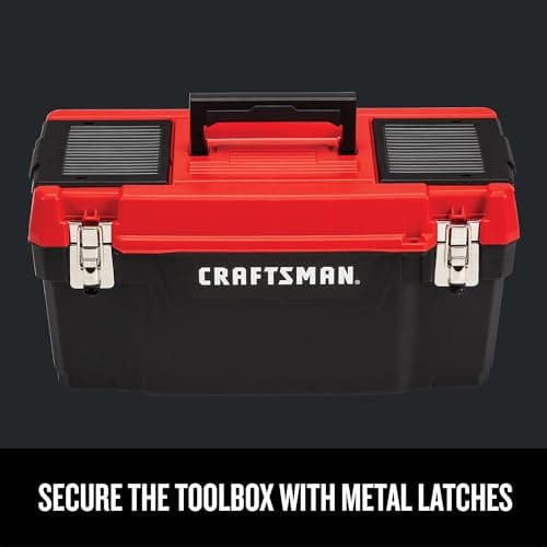 CRAFTSMAN Tool Box, Lockable 20-inch with Removable Tray and Small Parts Storage (CMST20901) 5
