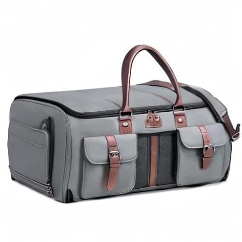 Vessgra Carry on Garment Bag for Travel, Convertible Garment Duffle Bags for Men Women with Shoe Compartment - 2 in 1 Hanging Suitcase Suit Travel Bags 9