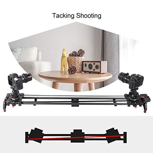 GVM Great Video Maker Camera Motorized Slider,48"/120CM,Automatic Round Trip,Time Lapse,Panoramic Shooting,Video Capture,Slider Smooth and Stable,with Battery 10