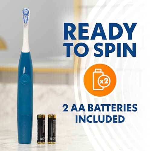 Spinbrush New PRO Clean Battery Powered Electric Toothbrush for Adults, Medium Bristles, Sage Green, 1 Count 9