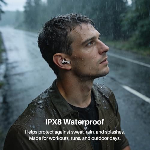 TOZO Hybrid Active Noise Cancelling Wireless Earbuds with 6 Mics AI Clear Call Ear Buds 68H Playtime with LED Display 32 Preset EQs via APP Bluetooth 5.3 IPX8 Waterproof in Ear Headphones 9