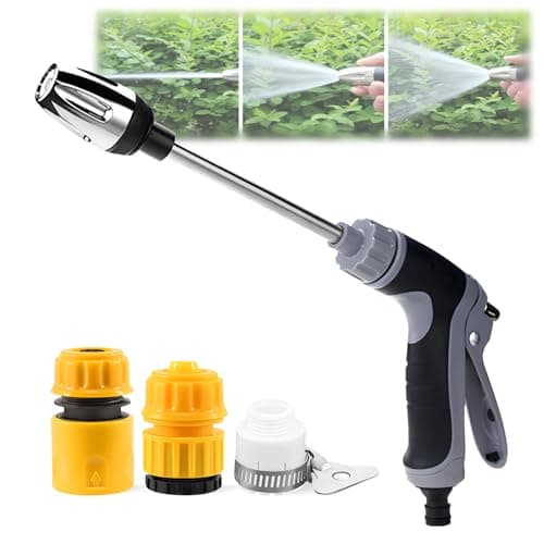 WaterBlitz Pressure Washer, WaterBlitz High Pressure Water Gun, High and Portable Pressure Washer, With 360° Rotating for Three Spray Modes (Water Gun + Connector)