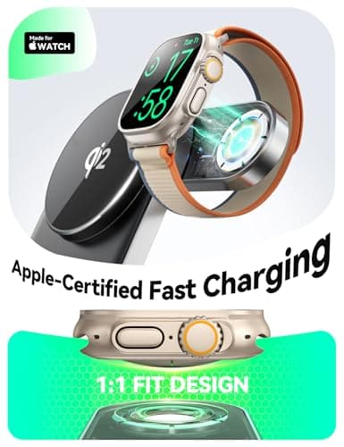 Qi2 3 in 1 Wireless Charging Station,JOYROOM 15W Fast Wireless Charger Stand for iPhone 16/15/14/13, Apple Watch, AirPods, Magnetic Foldable for MagSafe Charger for Multiple Devices (with 30w Adapter) 8